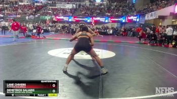 AA - 152 lbs Quarterfinal - Lane Chivers, Flathead (Kalispell) vs Demetrios Saliaris, Billings Senior High School