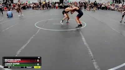 92 lbs Round 4 (8 Team) - Carson Raper, Ohio Gold vs Brayden Hoppe, Mat Warriors Red