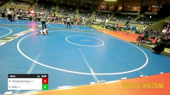 46 lbs Quarterfinal - Rivers Tahdooahnippah, Elgin Wrestling vs Gunner Kelly, Team Aggression