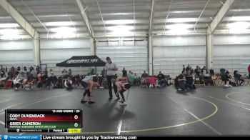 95 lbs Round 3 - Grier Cameron, Portage Northern Wrestling Club vs Cody Duvendack, NBWC