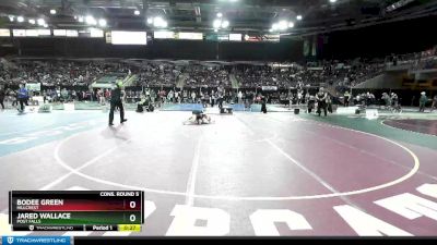 98 lbs Cons. Round 5 - Jared Wallace, Post Falls vs Bodee Green, Hillcrest