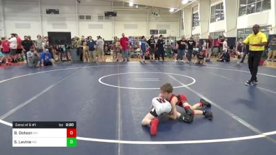 60-J lbs Consi Of 8 #1 - Braylon Dotson, WV vs Sam Levine, MD