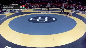 D2-106 lbs 7th Place Match - Kaden Orndorff, Coventry vs Hayden Jones, Brookville