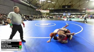 74 lbs 1st Place Match - Marcus Crone, Washington vs Sergio Morales, Toppenish USA Wrestling Club