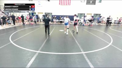 126 lbs Cons. Round 3 - Bennett Farley, SD vs Lincoln Stanek, WI