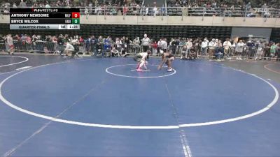 115 lbs Quarterfinal - Anthony Newsome, Milford vs Bryce Wilcox, Fabius