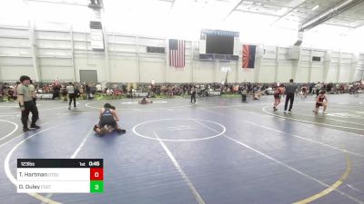 123 lbs Consi Of 8 #2 - Tristan Hartman, Stout Wrestling Academy vs Dominic Duley, Foothill Falcons