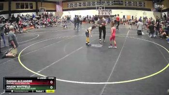 47/53 Round 2 - Mason Whitfield, Palmetto State Wrestling Acade vs Damian Alejandre, Eastside Youth Wrestling