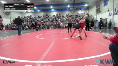 55 lbs Quarterfinal - Jack Davis, Verdigris Youth Wrestling vs Brody Eaton, Columbus Wrestling Club