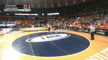 1A 157 lbs Quarterfinal - Chase Siguenza, Wheaton (St. Francis) vs Dillon Hinton, Vandalia