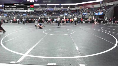 128 lbs Semifinal - Devin Corbin, Collierville High School vs Talon Tahdooahnippah, Elgin Wrestling