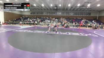 125 lbs Semifinal - Gillian Holman, Glenrock vs Catherine Hendricks, Torrington