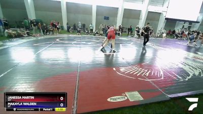 190 lbs Round 3 - Janessa Martin, WY vs Makayla Walden, UT