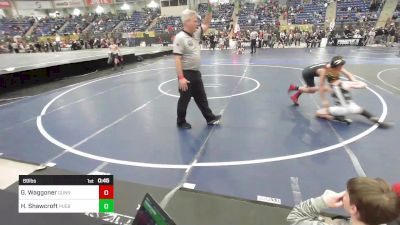 89 lbs Consi Of 8 #2 - Gehrig Waggoner, Gunnison vs Hunter Shawcroft, Pueblo County WC