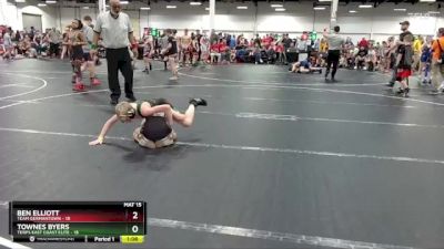 80 lbs Round 3 (8 Team) - Ben Elliott, Team Germantown vs Townes Byers, Terps East Coast Elite