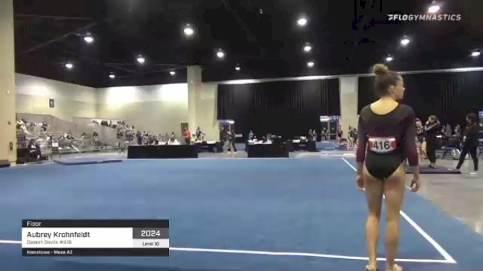 Aubrey Krohnfeldt - Floor, Desert Devils #416 - 2021 USA Gymnastics ...