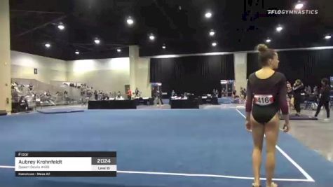 Aubrey Krohnfeldt - Floor, Desert Devils #416 - 2021 USA Gymnastics Development Program National Championships