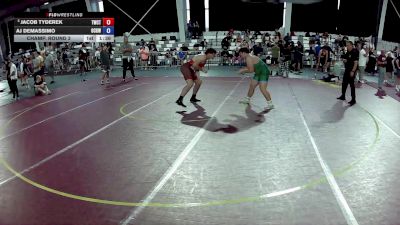 215 lbs Champ. Round 2 - Jacob Tyderek, Tiger Wrestling Club - TPW4 vs AJ DeMassimo, Ohio Crazy Goats Wrestling