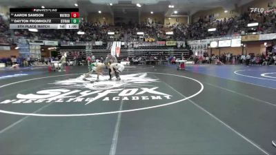 150 lbs 5th Place Match - Dayton Fromholtz, St. Francis Hs vs Aaron Samson, WaKeeney-Trego Community Hs