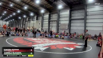 66 lbs Final - Suncera Dickman, Black Mambas vs Gabriella Blackson, Missouri Battle Gear Purple