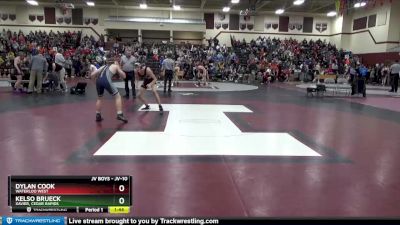 JV-10 lbs Quarterfinal - Kelso Brueck, Xavier, Cedar Rapids vs Dylan Cook, Waterloo West