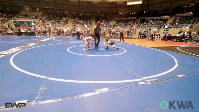49 lbs Quarterfinal - Ross Shimonek II, Pawhuska Elks Takedown vs Kayne Felix, Keystone Wrestling Club