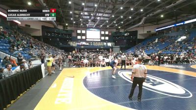 215 lbs Quarterfinals (8 Team) - Dominic Nudo, Barrington vs Lucas Albrecht, Oak Park (O.P.-River Forest)