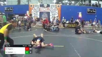 75 lbs Round 5 (6 Team) - Benjamin Higgins, East Kansas Eagles vs Barrett Casteel, Midwest Xtreme Wrestling