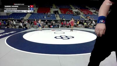 132 lbs Cons. Sub-rd Of 16 - Gabriel Aguirre, OK vs Jacob Woehr, TX