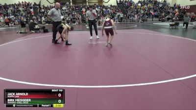 102-110A 1st Place Match - Birk Meisgeier, Waverly-Shell Rock vs Jack Arnold, North Linn