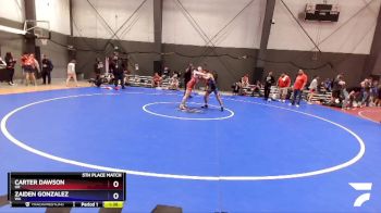 113 lbs 5th Place Match - Carter Dawson, OR vs Zaiden Gonzalez, WA