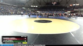 119 lbs Quarterfinal - Maverick Carroll, Junkyard Dogs Wrestling Club vs Lucas Loyola, Big Cat Wrestling Club
