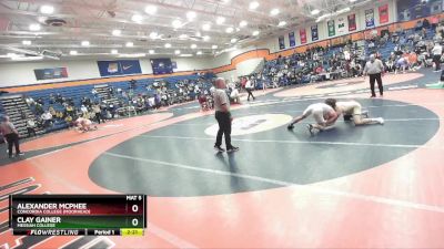 157 lbs 7th Place Match - Alexander McPhee, Concordia College (Moorhead) vs Clay Gainer, Messiah College