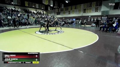 126 lbs Quarterfinal - Siraj Sidhu, Del Oro vs Josue Garcia, Bonita Vista