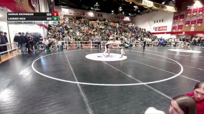 132 lbs Cons. Round 5 - Lander Rice, Mountain View vs Darius Dickinson, Douglas
