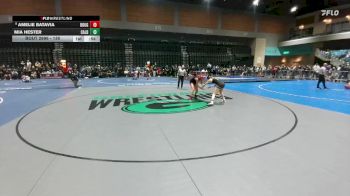 130 lbs Cons. Round 5 - Mia Hester, El Dorado vs Amelie Batavia, Douglas