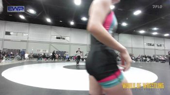 110 lbs Quarterfinal - Caley Graber, Funky Singlets Girls vs Kelcie Avallone, OK Supergirls Blue