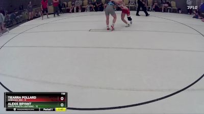 118 lbs Round 6 (8 Team) - Alexis Bryant, South Dakota Lightning vs Tiearra Pollard, Nebraska Red