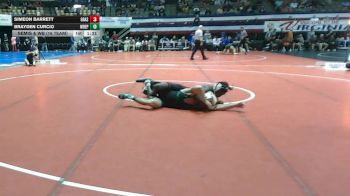 144 lbs Semis & Wb (16 Team) - Simeon Barrett, Grassfield vs Brayden Curcio, West Deptford