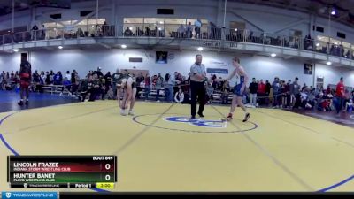 132 lbs Champ. Round 3 - Lincoln Frazee, Indiana Storm Wrestling Club vs Hunter Banet, Floyd Wrestling Club