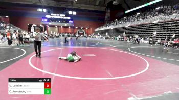 78 lbs Consi Of 4 - Uriah Lambert, Bear Cave vs Cruz Armstrong, Sublime Wrestling Academy