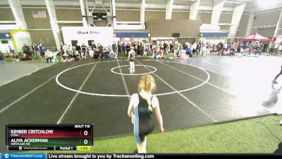 95 lbs Cons. Round 3 - Aliya Ackerman, Westlake WC vs Kimber Critchlow, Utah