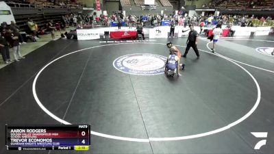 150 lbs Champ. Round 2 - Aaron Rodgers, Golden Valley (Bakersfield) High School Wrestling vs Trevor Economos, Guardian Knights Wrestling Club