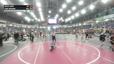 50 lbs Quarterfinal - Silas Lujan, Little Warrior WC vs Axel Beltran, Holyoke