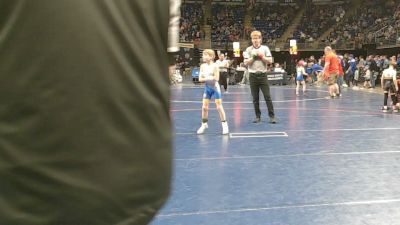 55 lbs Round Of 32 - Eli Roberts, West Allegheny vs Bryson Foster, Grove City