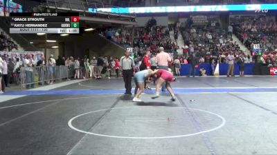 130 lbs Champ. Round 1 - Grace Strouth, Bulldog vs Kayli Hernandez, Gray County Kids Wrestling Club