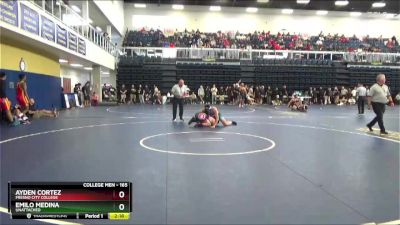 165 lbs Champ. Round 1 - Emilo Medina, Unattached vs Ayden Cortez, Fresno City College