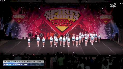 Capital Cheer - Lima [2026 L1 Junior - D2 - Medium Day 1] 2026 Spirit Sports Myrtle Beach Nationals