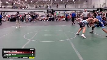 126 lbs Placement (4 Team) - Justuss Heeg, Team Shutt vs Mason Ziegler, Steller Trained Pyke Syndicate