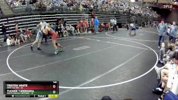 140 lbs Round 2 (6 Team) - Tristen White, Iowa USA Red vs Tucker Tjeerdsma, South Dakota Lightning